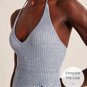 Abercrombie ribbed halter mini dress